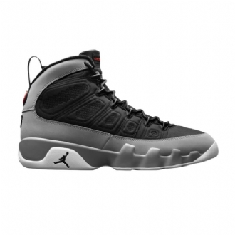 Air Jordan 9 Retro Fekete Szürke Fehér Piros Férfi Cipők
