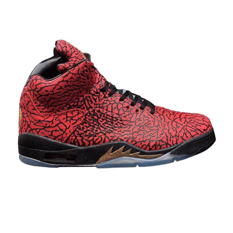 Air Jordan 5 Fbcc Retro Piros Fekete Férfi Cipő