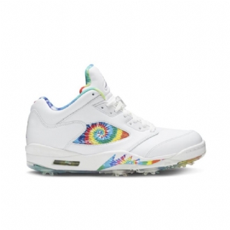 Air Jordan 5 Low Golf Fehér Többszínű Férfi Cipő