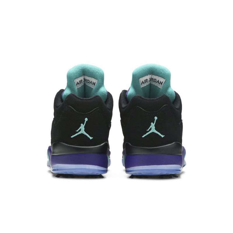Air Jordan 5 Low Golf Fekete Lila Zöld Ezüst Férfi Cipő