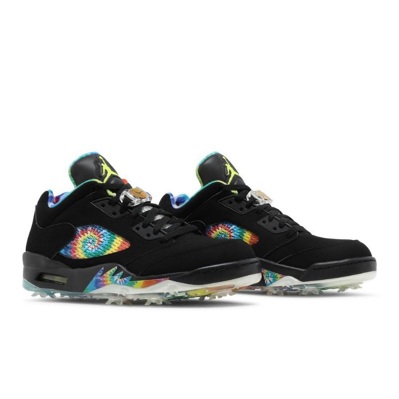 Air Jordan 5 Low Golf Fekete Többszínű Férfi Cipő