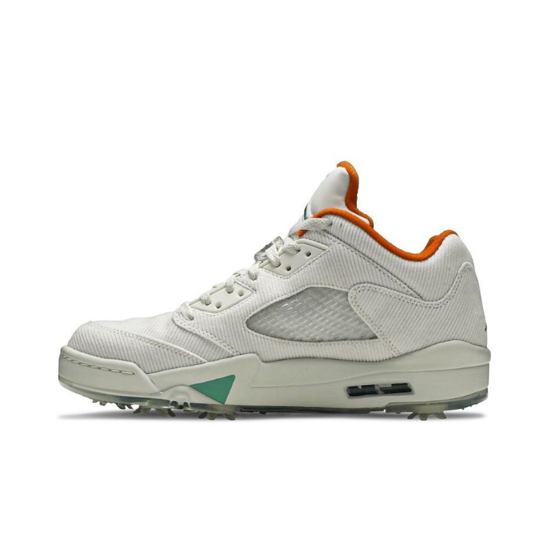 Air Jordan 5 Low Golf Nrg Fehér Narancssárga Zöld Férfi Cipő