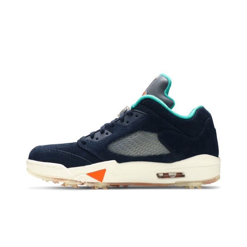 Air Jordan 5 Low Golf Nrg Sötétkék Ezüstkék Férfi Cipő