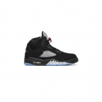 Air Jordan 5 Og Fekete Ezüstpiros Férfi Cipő
