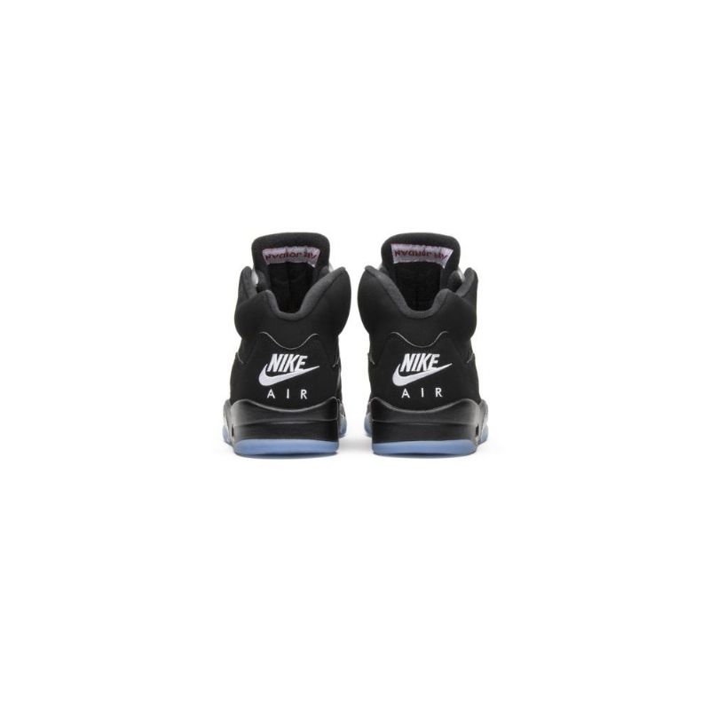 Air Jordan 5 Og Fekete Ezüstpiros Férfi Cipő