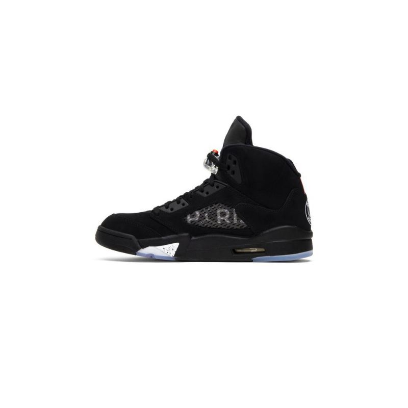 Air Jordan 5 Paris Saint-germain Retro Fekete Piros Fehér Férfi Cipő
