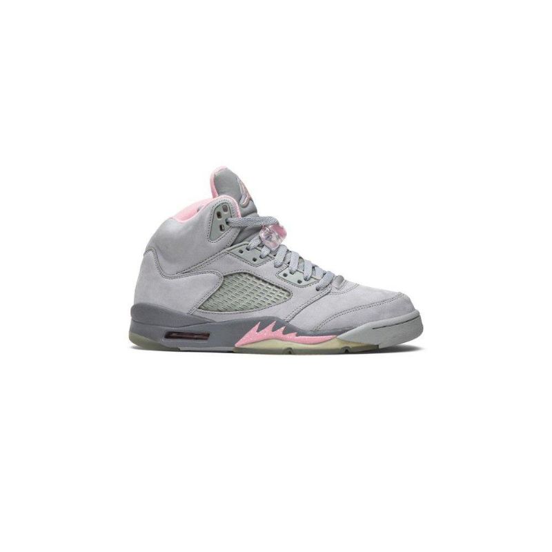 Air Jordan 5 Retro Ezüst Rózsaszín Szürke Női Cipő