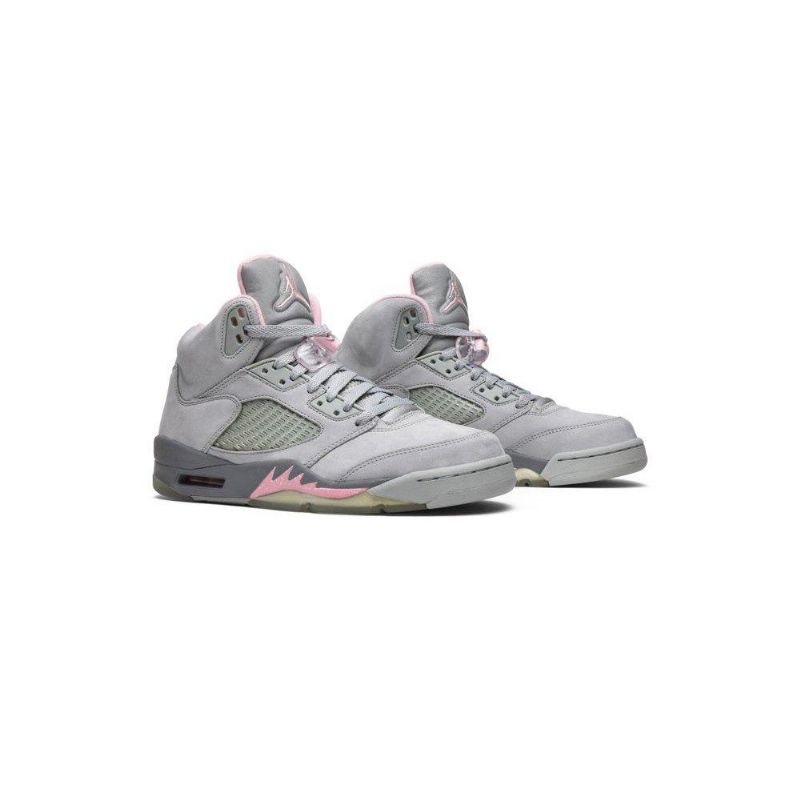 Air Jordan 5 Retro Ezüst Rózsaszín Szürke Női Cipő