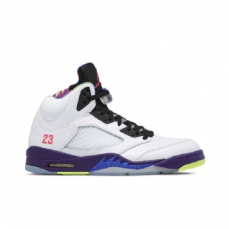 Air Jordan 5 Retro Fehér Lila Fekete Férfi Cipő