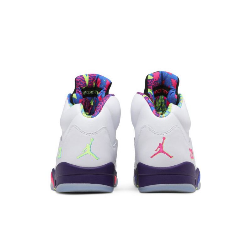 Air Jordan 5 Retro Fehér Lila Fekete Férfi Cipő