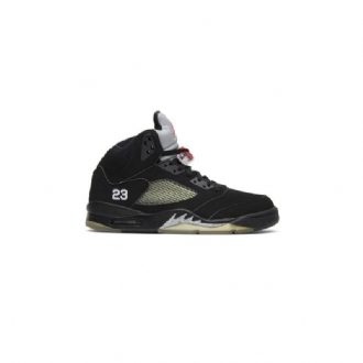 Air Jordan 5 Retro Fekete Ezüst Zöld Piros Férfi Cipők