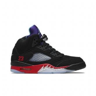Air Jordan 5 Retro Fekete Piros Lila Ezüst Zöld Férfi Cipők