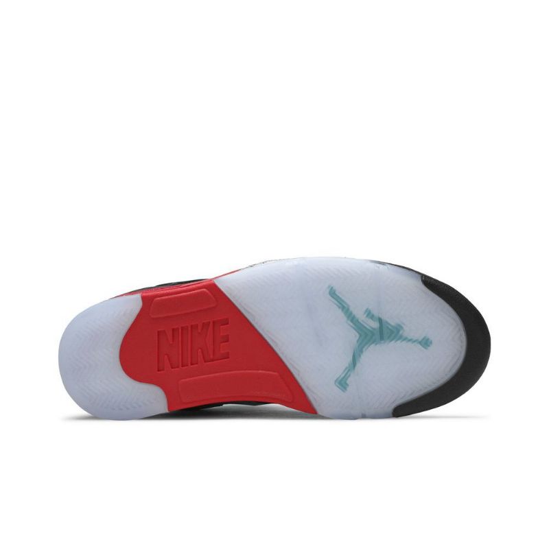 Air Jordan 5 Retro Fekete Piros Lila Ezüst Zöld Férfi Cipők