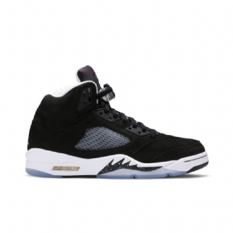Air Jordan 5 Retro Fekete Szürke Fehér Férfi Cipő