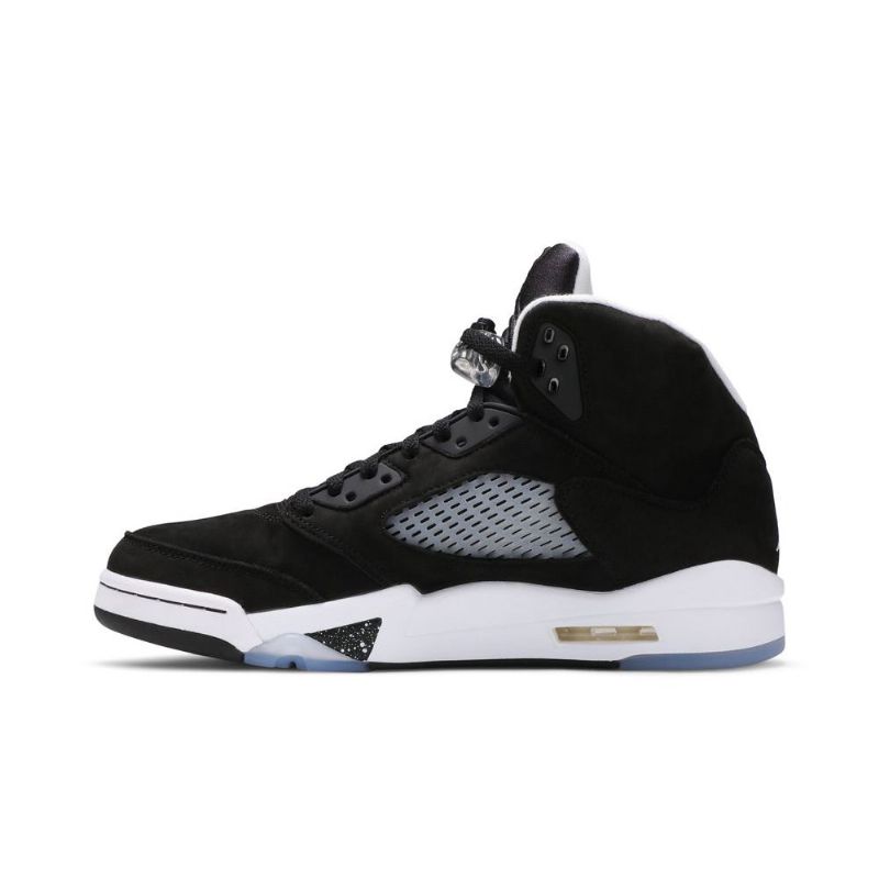 Air Jordan 5 Retro Fekete Szürke Fehér Férfi Cipő
