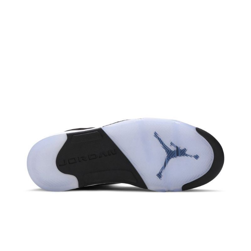 Air Jordan 5 Retro Fekete Szürke Fehér Férfi Cipő