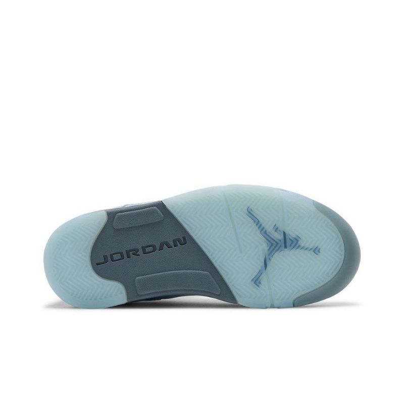 Air Jordan 5 Retro Kék Ezüst Fehér Női Cipő
