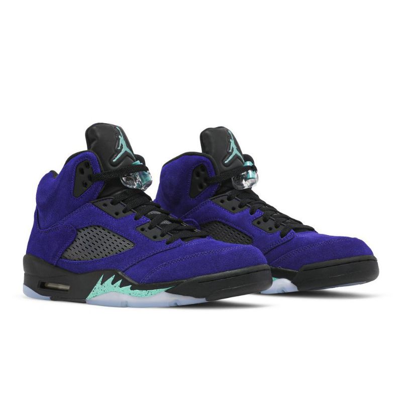 Air Jordan 5 Retro Lila Fekete Türkiz Férfi Cipő