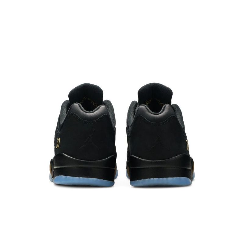 Air Jordan 5 Retro Low Wings Fekete Arany Férfi Cipő