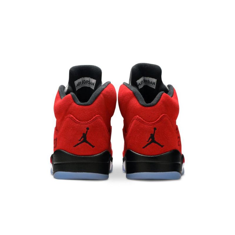 Air Jordan 5 Retro Piros Fekete Ezüst Férfi Cipő