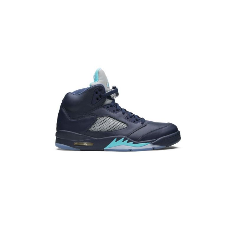 Air Jordan 5 Retro Sötétkék Türkizszürke Férfi Cipő