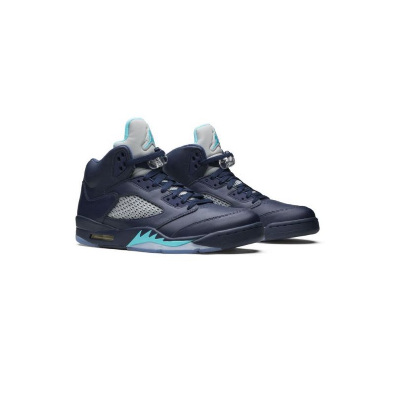 Air Jordan 5 Retro Sötétkék Türkizszürke Férfi Cipő