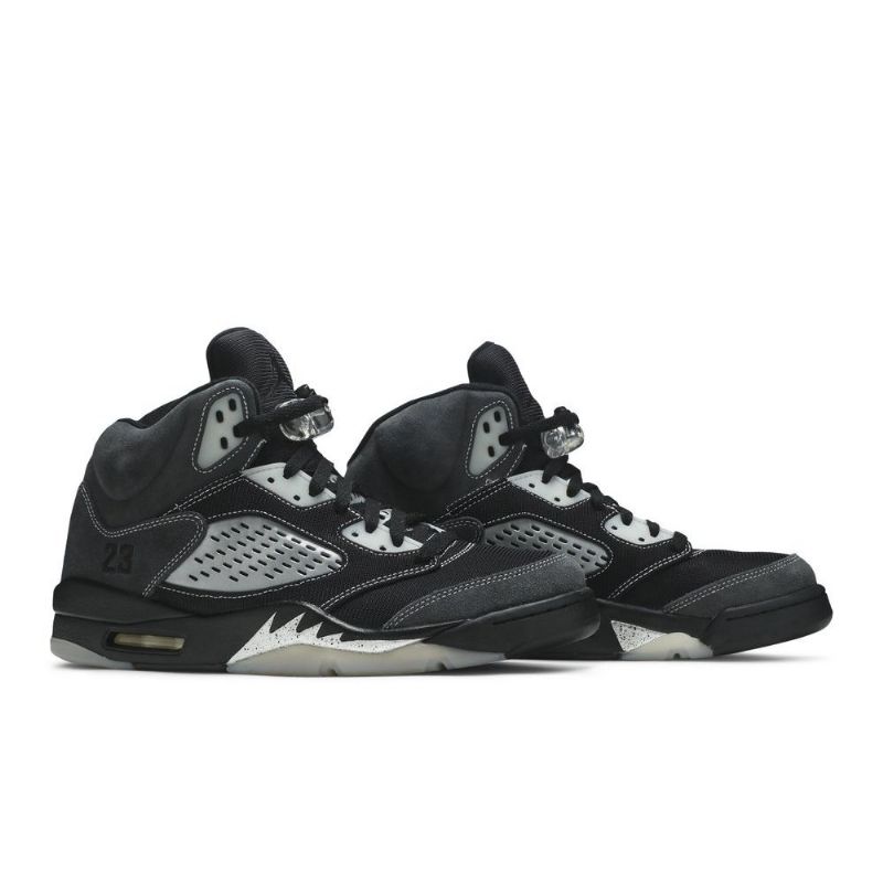 Air Jordan 5 Retro Szürke Fekete Férfi Cipő