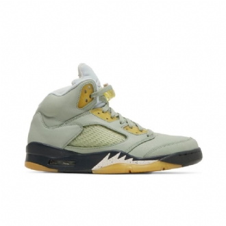 Air Jordan 5 Retro Zöld Sárga Férfi Cipő