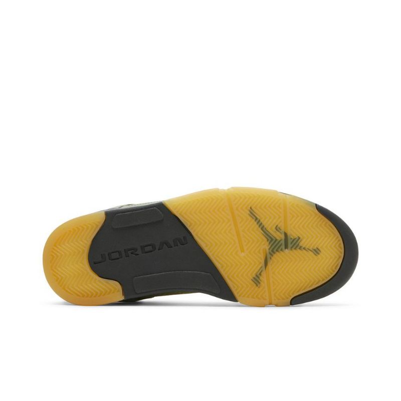 Air Jordan 5 Retro Zöld Sárga Férfi Cipő
