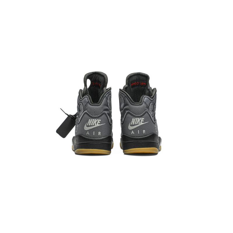 Air Jordan 5 Törtfehér Retro Sp Fekete Ezüst Piros Arany Férfi Cipő