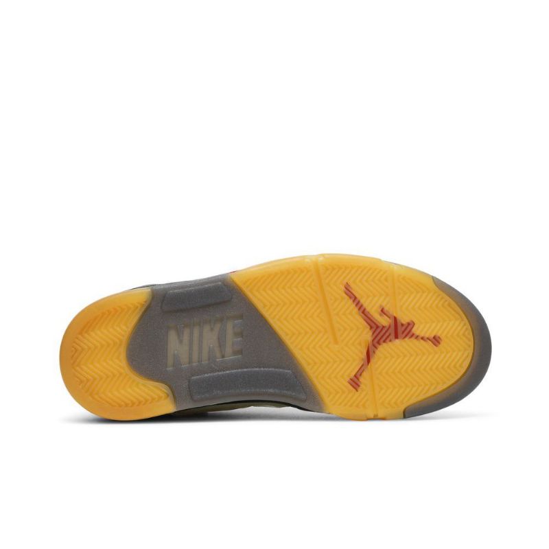 Air Jordan 5 Törtfehér Sp Fehér Sárga Ezüst Férfi Cipő