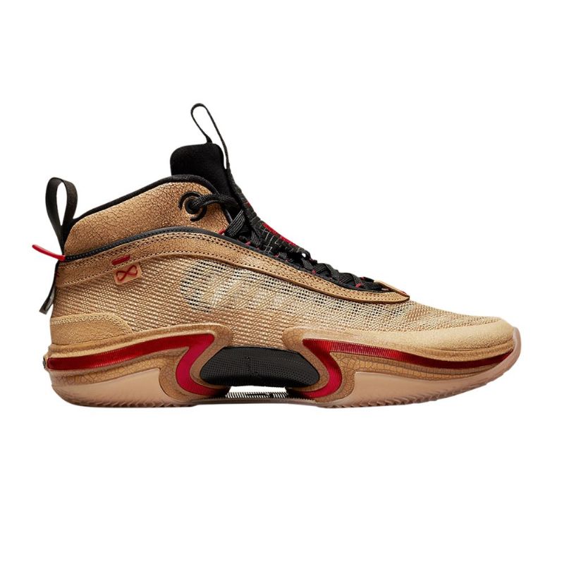 Air Jordan 36 Rui Hachimura Barna Fekete Piros Férfi Cipő