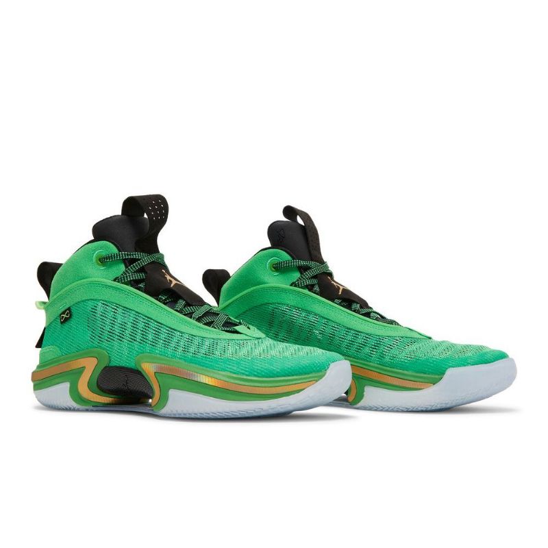 Air Jordan 36 Zöld Fekete Arany Férfi Cipő