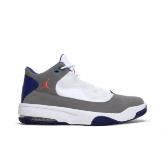 Air Jordan Max Aura 2 Szürke Fehér Kék Piros Férfi Cipők