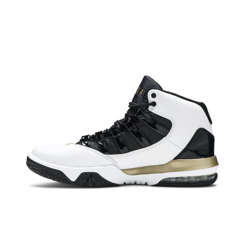 Air Jordan Max Aura Fehér Fekete Arany Férfi Cipő