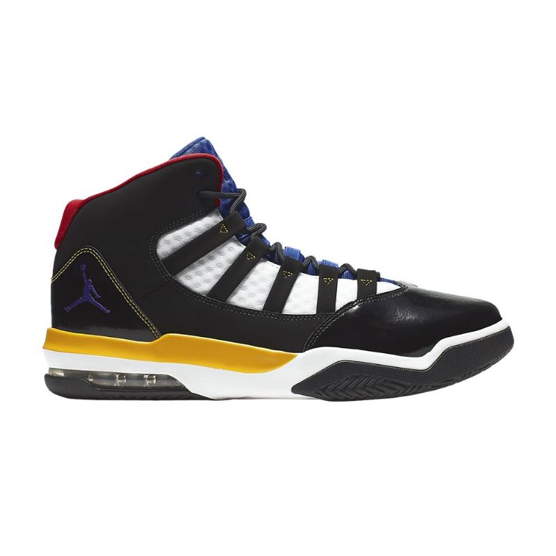 Air Jordan Max Aura Fekete Fehér Kék Sárga Piros Férfi Cipők