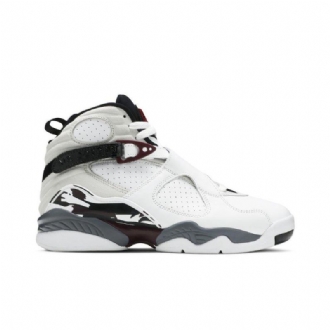 Air Jordan 8 Retro Fehér Fekete Szürke Bordeaux Női Cipő