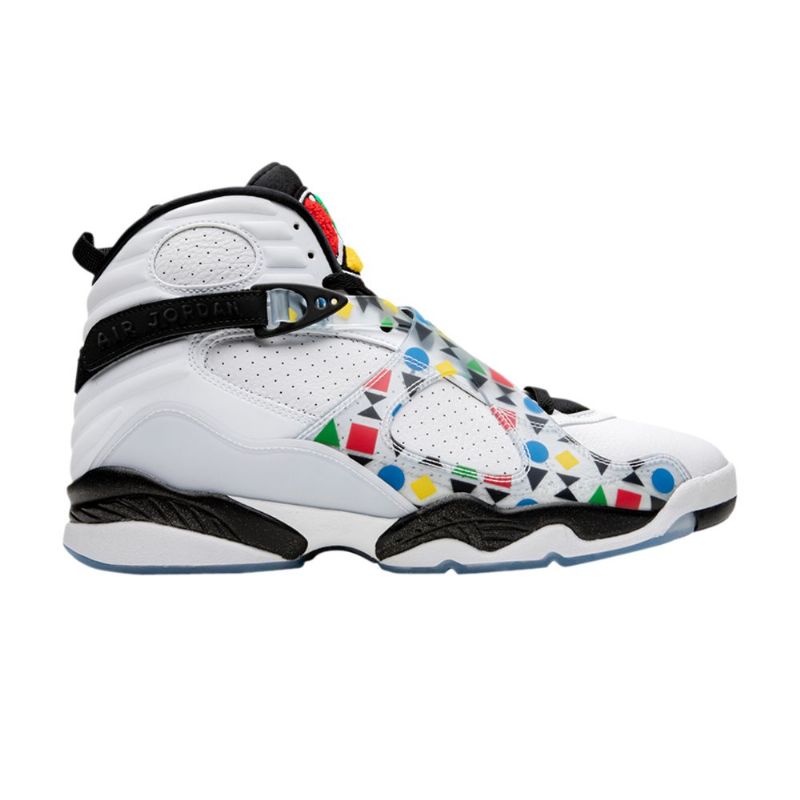 Air Jordan 8 Retro Fehér Fekete Többszínű Férfi Cipő
