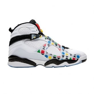 Air Jordan 8 Retro Fehér Fekete Többszínű Férfi Cipő