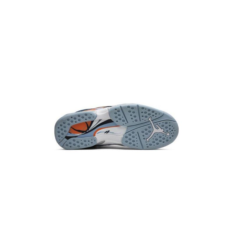 Air Jordan 8 Retro Kék Narancssárga Női Cipő