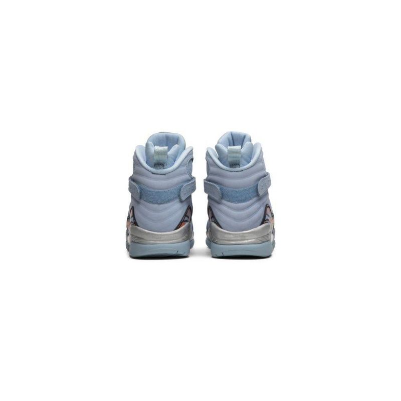 Air Jordan 8 Retro Kék Narancssárga Női Cipő