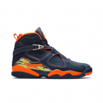 Air Jordan 8 Retro Ls Sötétkék Narancs Zöld Férfi Cipő