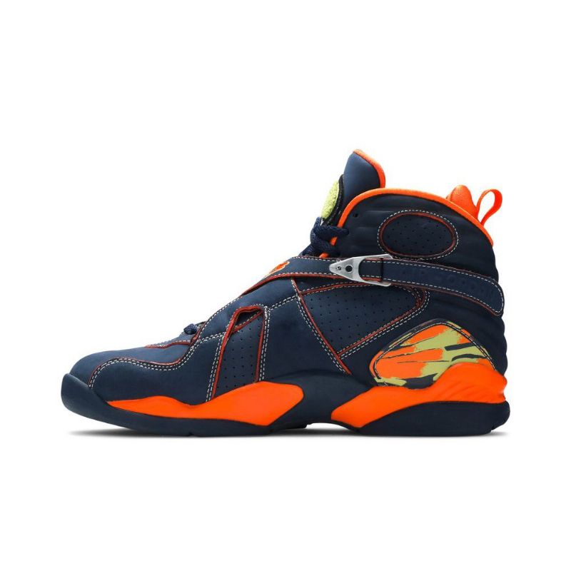 Air Jordan 8 Retro Ls Sötétkék Narancs Zöld Férfi Cipő