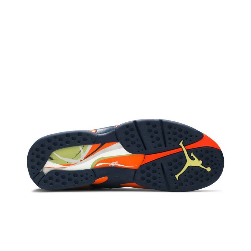 Air Jordan 8 Retro Ls Sötétkék Narancs Zöld Férfi Cipő