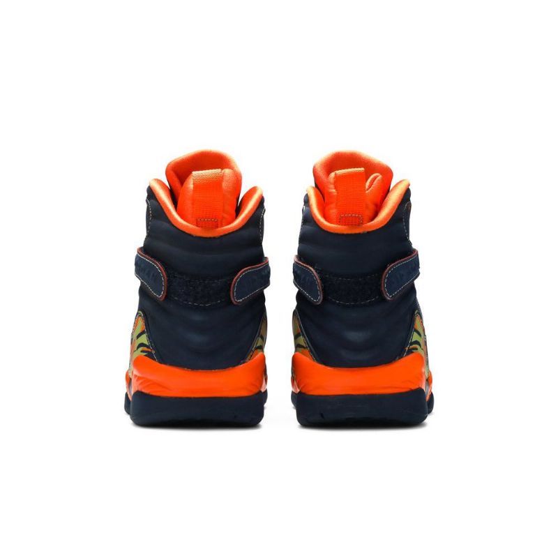 Air Jordan 8 Retro Ls Sötétkék Narancs Zöld Férfi Cipő