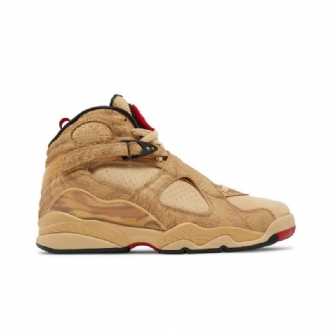 Air Jordan 8 Rui Hachimura Retro Se Barna Piros Fekete Férfi Cipők