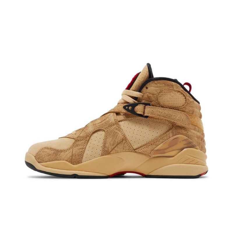 Air Jordan 8 Rui Hachimura Retro Se Barna Piros Fekete Férfi Cipők