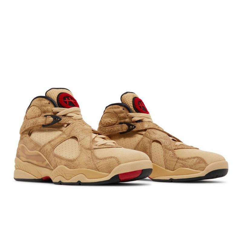 Air Jordan 8 Rui Hachimura Retro Se Barna Piros Fekete Férfi Cipők