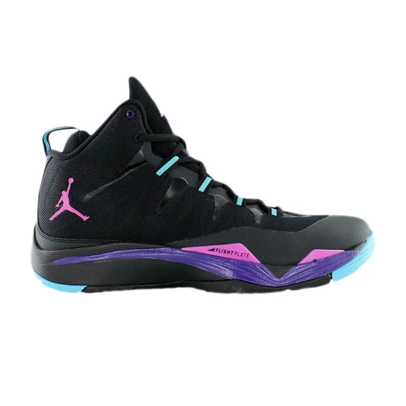Air Jordan Super.fly 2 Fekete Rózsaszín Lila Kék Férfi Cipő