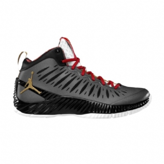 Air Jordan Super.fly Rttg Fekete Arany Piros Fehér Férfi Cipő